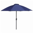 thumbnail image 2 of Four Seasons Courtyard 9 Foot Crank Lift Auto Tilt Patio Umbrella, Navy, 2 of 5
