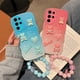 thumbnail image 4 of Korean Lovely Bear Case For Samsung Galaxy S23 Ultra S22 Plus S21 FE S20 A23 A33 A53 A13 A52 A22 A32 Wrist Strap Chain Cover, 4 of 5