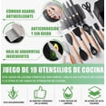 thumbnail image 3 of Utensilios De Cocina Silicona Espatulas Y Cuchillos 19 Set Modelo Negro, 3 of 4
