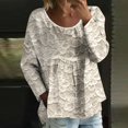 thumbnail image 2 of WZXFASHION T-shirt à Manches Longues Imprimé pour Femmes, Grande Taille, 50 % de Réduction, 2 of 5