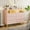 Pink, variant on Homhougo Dresser for Bedroom 6 Drawer with LED Light and Power Outlet, Wooden Dressers and Chests of Drawers, Dresser Organizer for Bedroom, Living Room, Hallway, Nursery, Pink