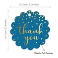 thumbnail image 6 of Inkdotpot Pack Of 100 Real Gold Foil Paper Tags Thank You Bridal Shower Favor Hang Tags, 6 of 7