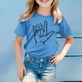 thumbnail image 2 of Hauts de Chandail pour Filles 2t Pack T-Shirt Mode Décontractée Respirante Imprimé, 2 of 4