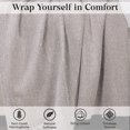 thumbnail image 3 of Superior Chrisney Chevron Cotton Blanket, Twin, Brown, 3 of 10