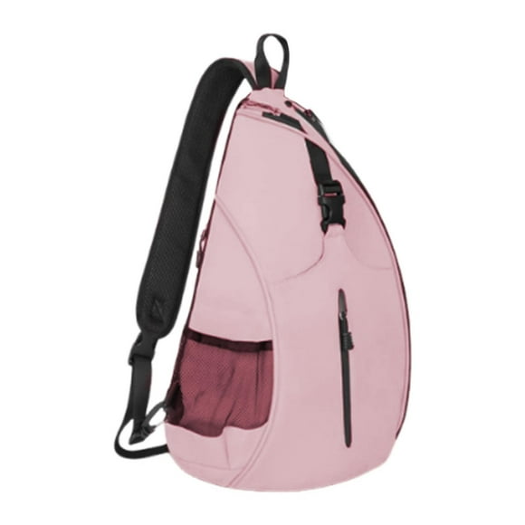 Lipstore Sac de Tennis Imperméable Léger Protection Raquettes pour Femmes Hommes Adultes Rose
