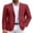 Dark Red, variant on Mens Casual Sport Coats Blazers Two Button Formal Lightweight Suit Jacket