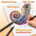 thumbnail image 3 of Visland 8/12 Pcs Gradient Rainbow Pencil Set Kids Adults Giant Colored Pencils Artwork Coloring Sketching Pencil Art School Supplies, 3 of 8