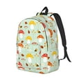 thumbnail image 2 of Naloa Canvas Backpack for Men Women Mushroom Bee Print Rucksack Casual Travel Daypack Large and Small Durable College Tote Satchel Bookbag for Teens, 2 of 8