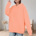 thumbnail image 2 of XIAOCHA Mens Solid Hoodie Loose Fit Fall Daily Long Sleeve Hooded Sweatshirts, 2 of 4