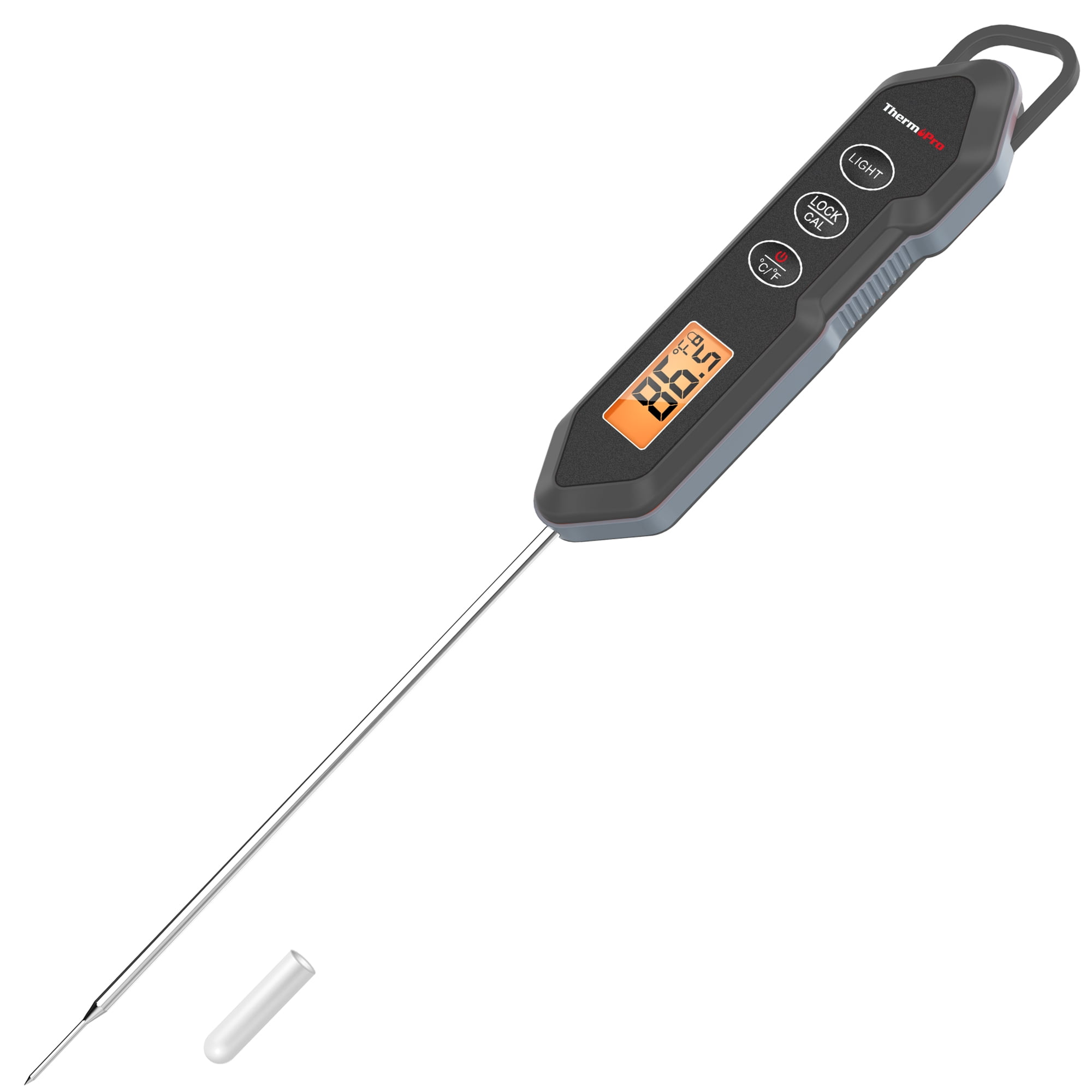 ThermoPro TP15HW Waterproof Digital Instant Read Meat Thermometer Food Candy Cooking Kitchen Thermometer with Magnet and Backlight for Oil Deep Fry Smoker Grill BBQ Thermometer