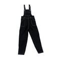 thumbnail image 4 of Pantalones de figura de mujer a escala 1:6, overoles de mezclilla, accesorios de cosplay, decoración de muñecas, pantalones en miniatura para figuras negro, 4 of 10