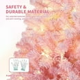 thumbnail image 2 of IDEALHOUSE 9FT Ombre Pink Snow Flocked Christmas Tree, 301 Tips Pre-Strung Decor, Chic Style, 2 of 8