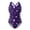 Blue Heart, variant on Girls One Piece Swimsuits Girls Bathing Suits Size 7-8 Cute Heart Pattern Purple