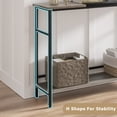 thumbnail image 6 of EastVita Console Table, Color Block Entryway Table with Storage, 39.3”Narrow Sofa Table with Adjustable Shelf, Behind Couch for Living Room, Bedroom, Hallway, Corridor-Grey & Black, 6 of 7
