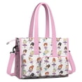 thumbnail image 2 of Teacher Tote Bag,Ballet Dancer Princess Pattern Teacher Utility Tote Bag,Large Work Tote Bags for Women with Multiple Pockets,Top Zipper Closure,13.8x10.6x6.7 Inch, 2 of 5