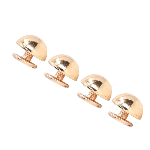 Round Head Rivets, Mushroom Rivets Round Head 10mm Diameter High Hardness Electroplating Process 100 Sets For Bags For Shoes Gold,Silver