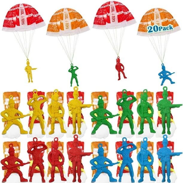 Pack De 10 Juguetes De Paracaídas Al Aire Libre – Lanzamiento Manual Con Figuras De 43 Cm De Diámetro, Ideales Para Juegos De Ciencia Y Fiestas Infantiles, Regalo Para Niños De 3 Años O Más