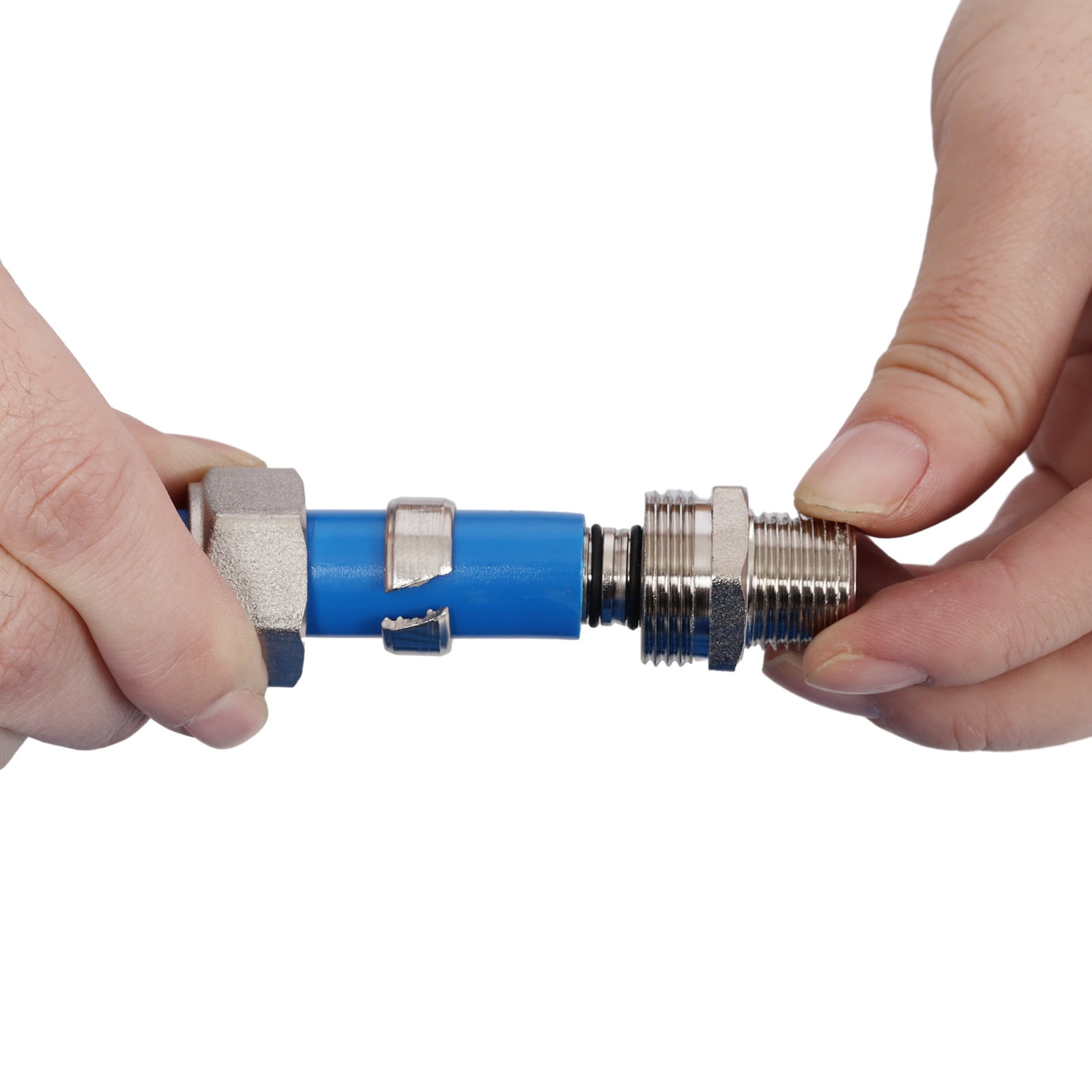 1/2" x 100ft PEX-AL-PEX Air Compressor Tubing Kit, Industrial Grade Blue Air Hose System with 30+ Fittings for Garage, Workshop & HVAC