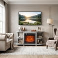 thumbnail image 3 of IHOMEadore 48" Fireplace TV Stand with 18" Electric Fireplace for TVs up to 55",  Entertainment Center Console for Living Room, 3 of 14