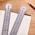 thumbnail image 4 of Stainless Straight Ruler Precision Drawing Rulers Ruler 20cm 30cm Dual-Scale Engineering Metal Measuring Tool Etched Marking Hole Gauge, 4 of 4
