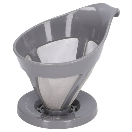

Drip Coffee Holder Curved Handle Stainless Steel Coffee Drip Filter Fine Mesh For Coffee Making For Coffee Powder Grey