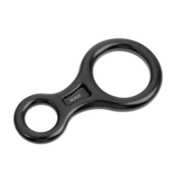 de Cuerda de Escalada profesion 8 Anillos Dispositivo de Descenso de Cuerda de Equipo de Protección Contra Caídas para Cuerda de DYNWAVEMX Descensor de cuerda