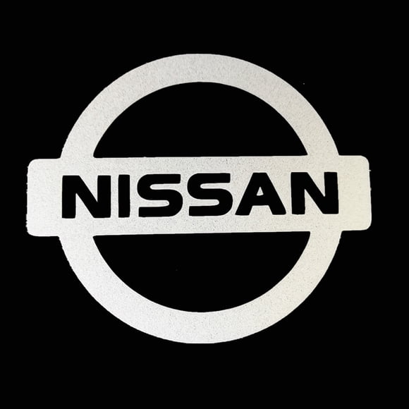 FixtureDisplays® "Nissan" Car Logo STICKER/ Self Adhesive Label for Front Hood and Rear Trunk, Reflect Light, 2 x 1.8" 16805-Nissan