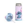 thumbnail image 4 of Thermos Kids Stainless Steel Funtainer Water Bottle with Straw, Dishwasher Safe, Leak Proof, Stitch, 14 Fluid Ounces, 4 of 7