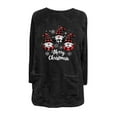 thumbnail image 4 of AGWOLF Christmas Plush Sweatshirts for Women Funny Gnomes Print Xmas Tops Warm Fleece Long Sleeve Shirts Fuzzy Holiday Festival Sweaters, 4 of 4