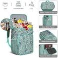 thumbnail image 4 of Elegant Abstract Insulated Backpack Cooler - 20L Decorative Soft Cooler Bag, Long-Lasting Cold/Hot Retention for Beach, Travel & Work, Holds 26 Cans, 4 of 4