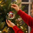 thumbnail image 5 of WUJGXI Santa Hat Christmas Ornament Unique Festive Design Xmas Tree Home Party Decor Creative Animal‑Theme Holiday Tree Decoration, 5 of 5