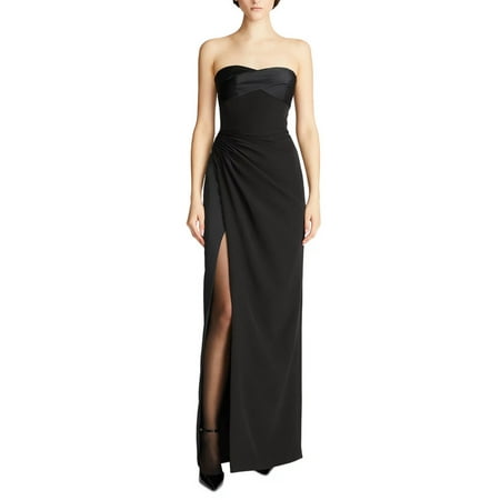 Halston womens Esther Gown, 12, Black