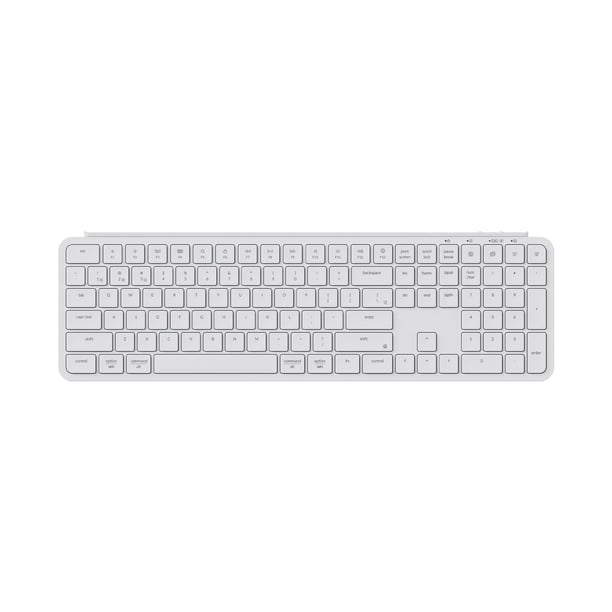 Teclado inalámbrico Keychron B6 Pro de tamaño completo ZMK blanco marfil