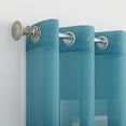 thumbnail image 3 of No. 918 Calypso Voile Sheer Grommet Single Curtain Panel, 59"x84", Sky Blue, 3 of 5
