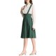 thumbnail image 4 of FALDA SUSPENDIDA CUTE PARA MUJERES, CORSÉ DE CINTURA ALTA, FALDA CORTA SKATER MINI EN VERDE OSCURO, 4 of 7