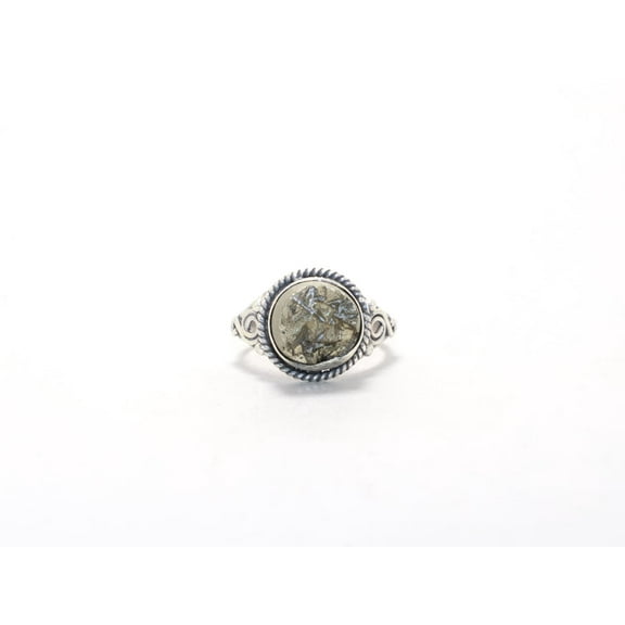 Heaven Crafts 925 Sterling Silver Designer Raw Pyrite Ring Handmade Cocktail Jewelry Boho Gift For Women