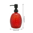 thumbnail image 4 of Unique Bargains 1 Pc Pineapple Shape Soap Dispenser 11.84oz Red Black, 4 of 6