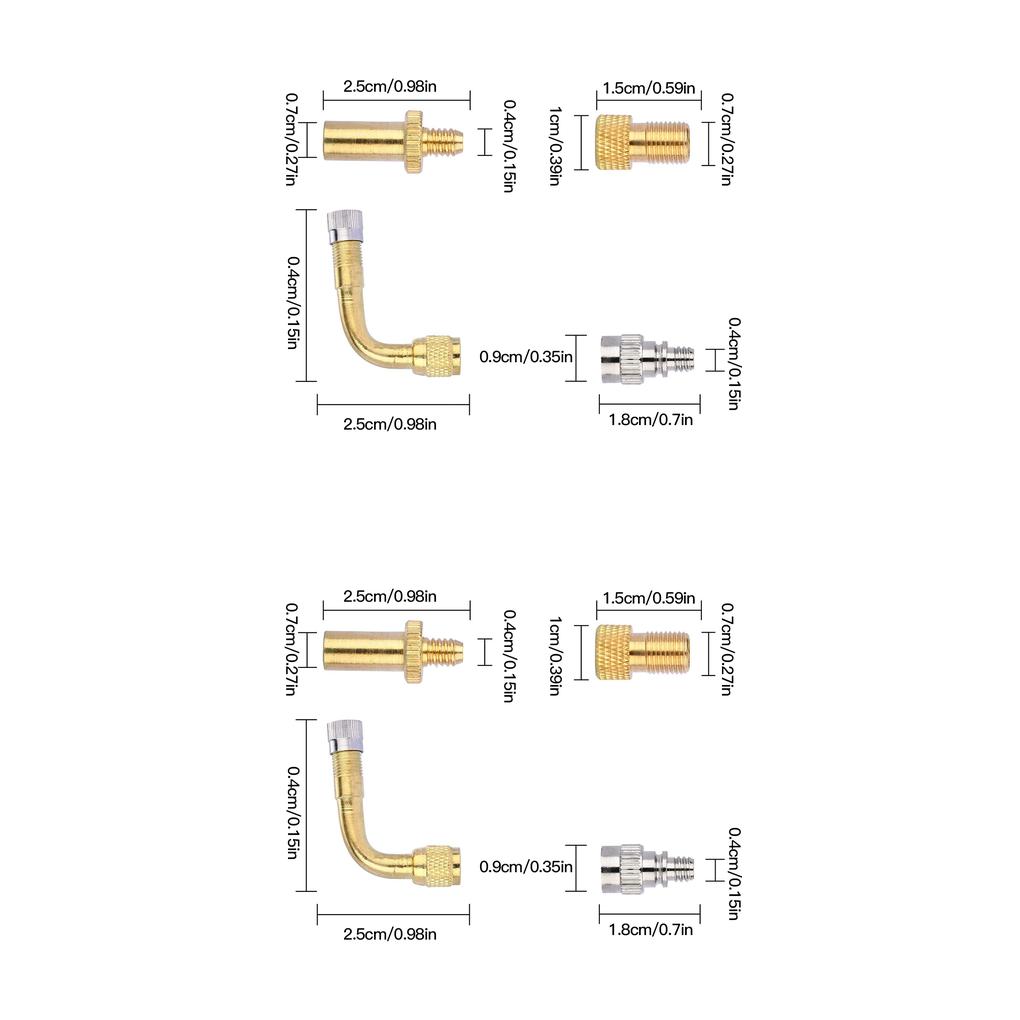 Buy 12pcs Football Brass Valve Converter Kit Basketball Air Bump Ball