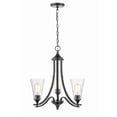 thumbnail image 2 of 1463-RBZ Millennium Lighting Natalie - 3 Light Chandelier-22 Inches Tall and 23 Inches Wide-Rubbed Bronze Finish    -Traditional Installation, 2 of 5