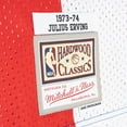 thumbnail image 4 of Men's Mitchell & Ness Julius Erving Blue/Red Mitchell & Ness Hardwood Classics 1973/74 Split Swingman Jersey, 4 of 4