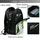 thumbnail image 4 of Balery Watercolor Green Leaves Mochila con carga USB para hombre y mujer - Mochila impermeable y antirrobo para laptop con puerto USB para viajes, trabajo, 4 of 7