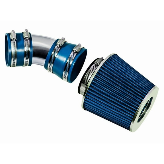 Rtunes Racing Short Ram Air Intake Kit   Filter Combo BLUE Compatible For 06-08 Impala 3.5L/3.9L V6 / 06-08 Monte Carlo 3.5L/3.9L V6