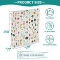 thumbnail image 3 of FORMRS 3 Ring Binder 1.5 inch with Pockets Set of 2 Clip Board 200 Sheets Capacity, Beige Vegetables Pattern, 3 of 8