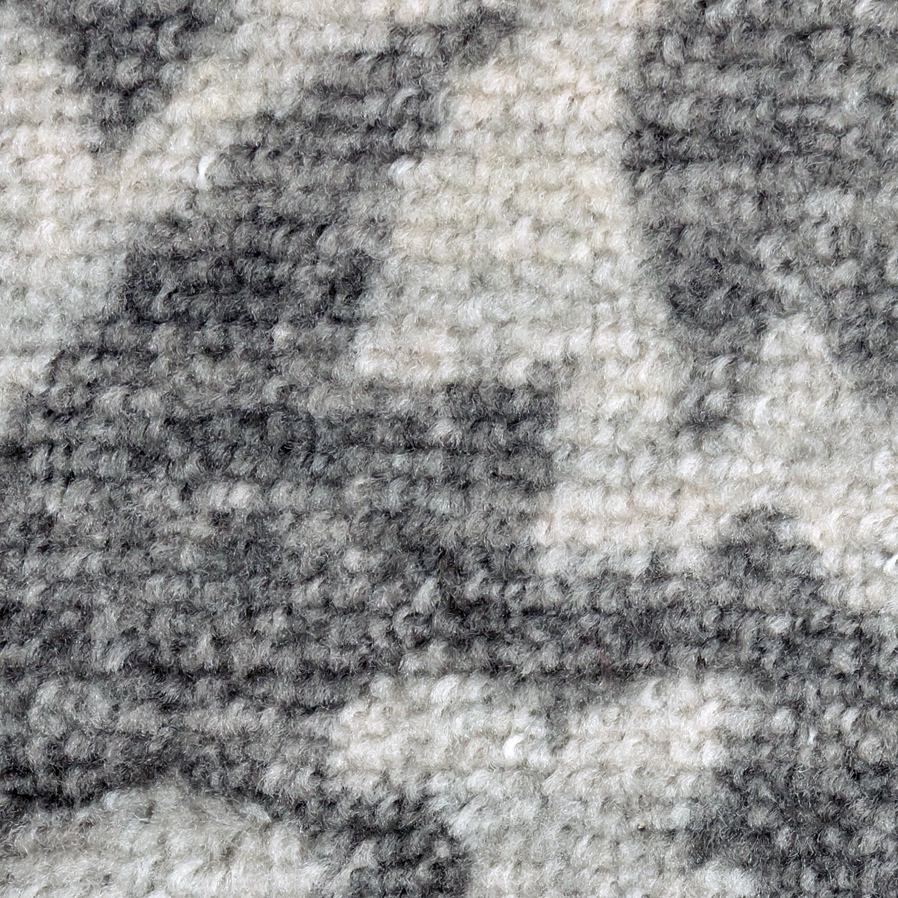 Maples Rugs Exeter Modern Floral Grey Washable Hallway Runner Rug, 2' x 6'