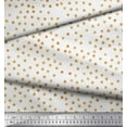 thumbnail image 2 of Soimoi White polyester Crepe Fabric Polka Dots Print Fabric by Yard 42 Inch Wide, 2 of 3