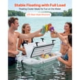 thumbnail image 2 of KFFKFF Floating Cooler, 40 QT Floating Ice Chest with Dry Storage, Wheels & Tow Rope, Premium LLDPE Amphibious Drink Cooler, White, 2 of 9