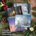 thumbnail image 6 of The Best Card Company 36 Assorted Christmas Notecards Bulk Box Set 4 x 5.12 Inch with Envelopes (6 Designs, 6 Each) Christmas Sunrise AM6655XSG-B6x6, 6 of 6