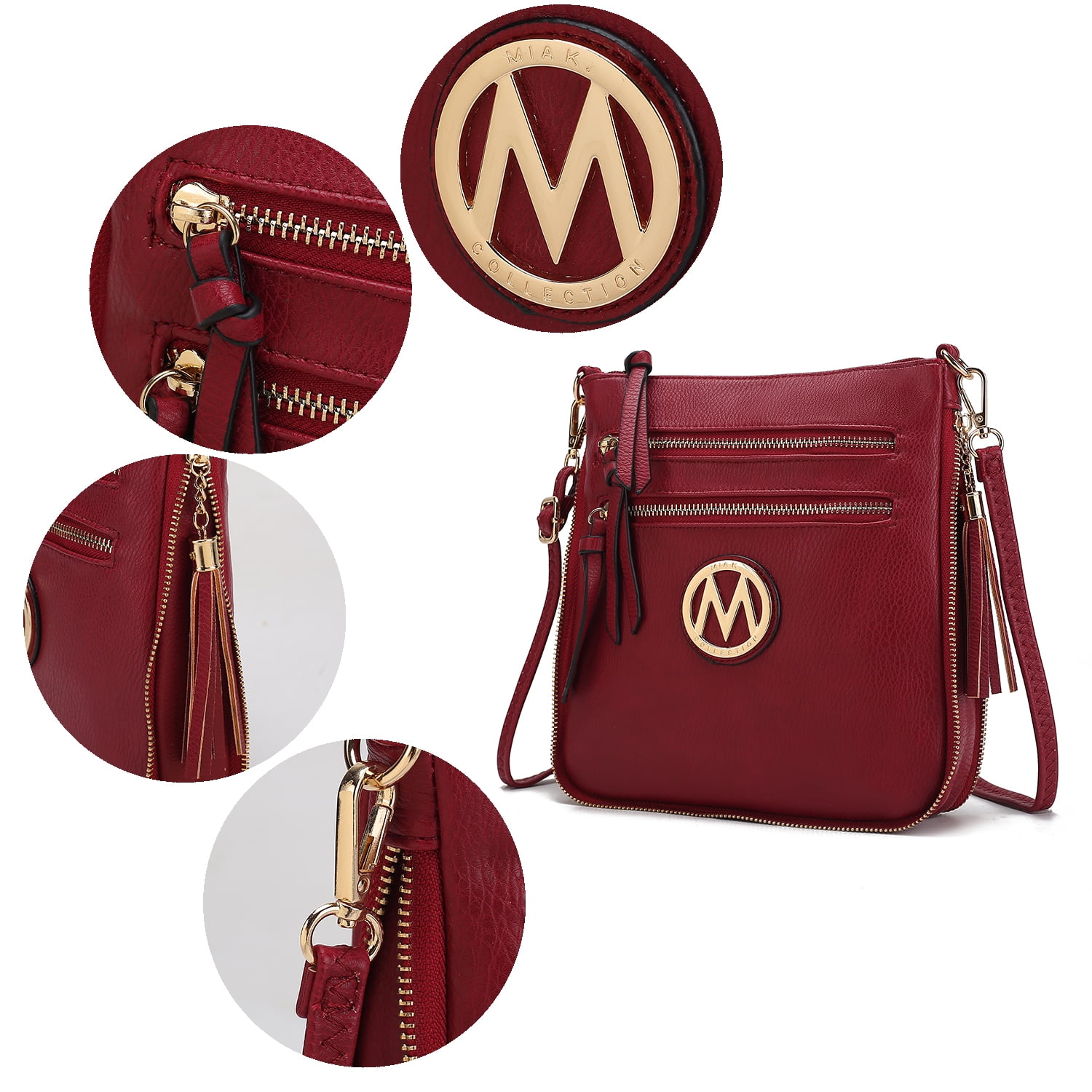 MKF Collection Angelina Vegan Leather Women's Expandable Crossbody