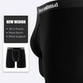 thumbnail image 5 of Men's Bamboo Boxer Briefs Underwear,Bamboo Viscose Trunks,Moisture Wicking & Breathable,Black,4-Pack,M-XXL, 5 of 10