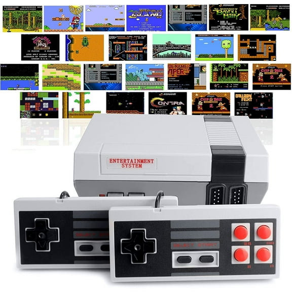 Retro Machines Built in 620 Video and 2 Controllers, Mini Video Controllers Plug and Play TV with AV Output, 8-Bit Video System, Children's Gift